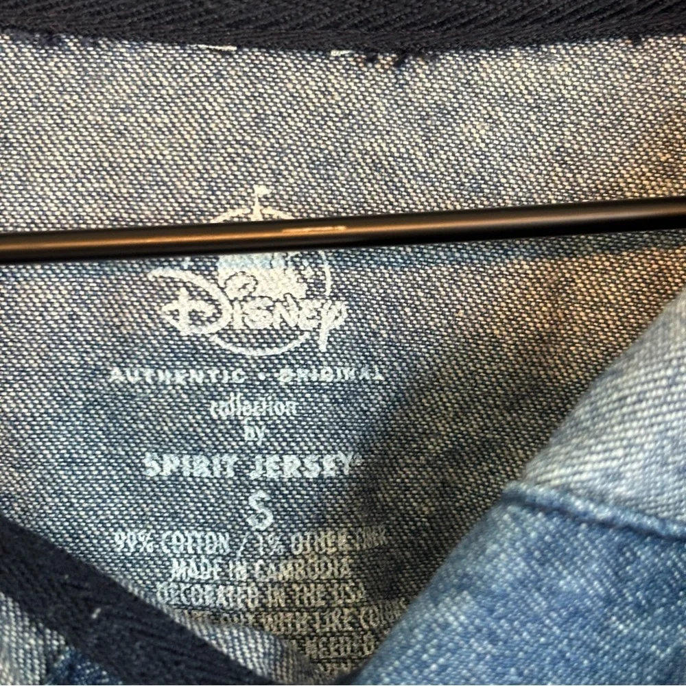 Disney Spirit Jersey Small Walt Disney World Blue Denim Pullover Hoodie - Picture 5 of 5